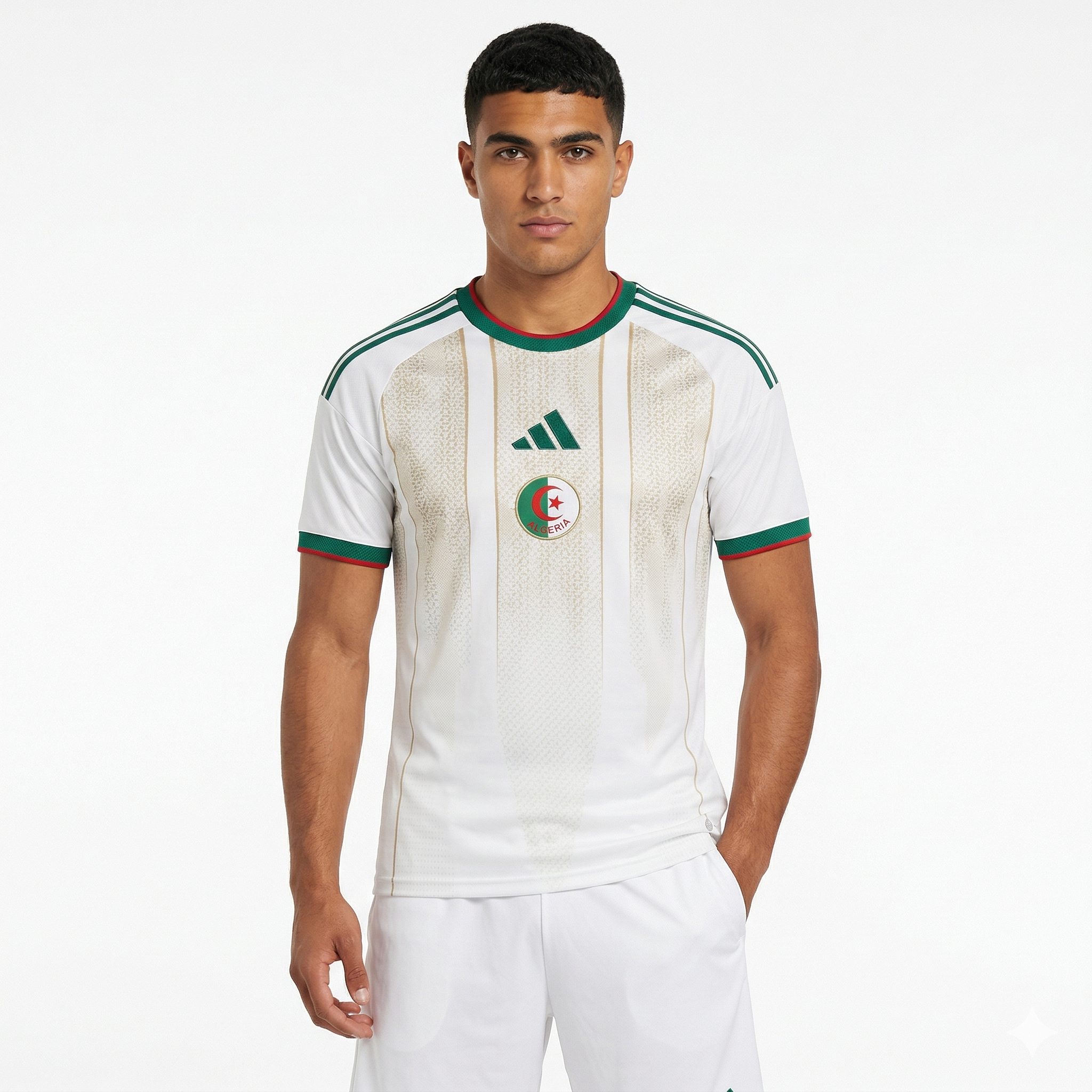 Maillot Algérie 2026 – Domicile White Gold Zellige Edition